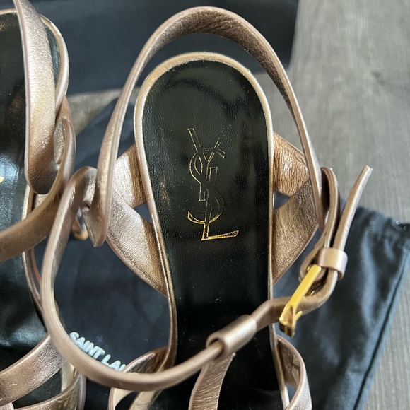 Saint Laurent Tribute Platform Sandals - Picture 6 of 17